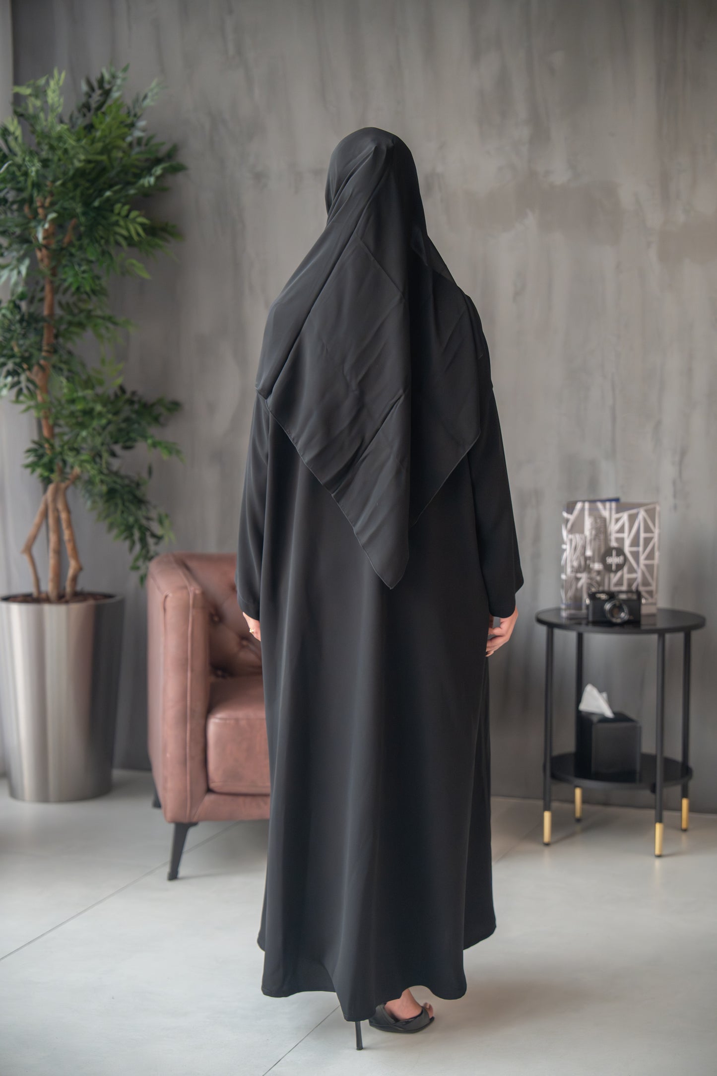 Pleated Elegance Abaya
