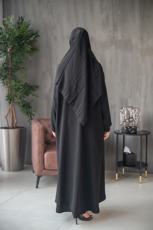 Pleated Elegance Abaya